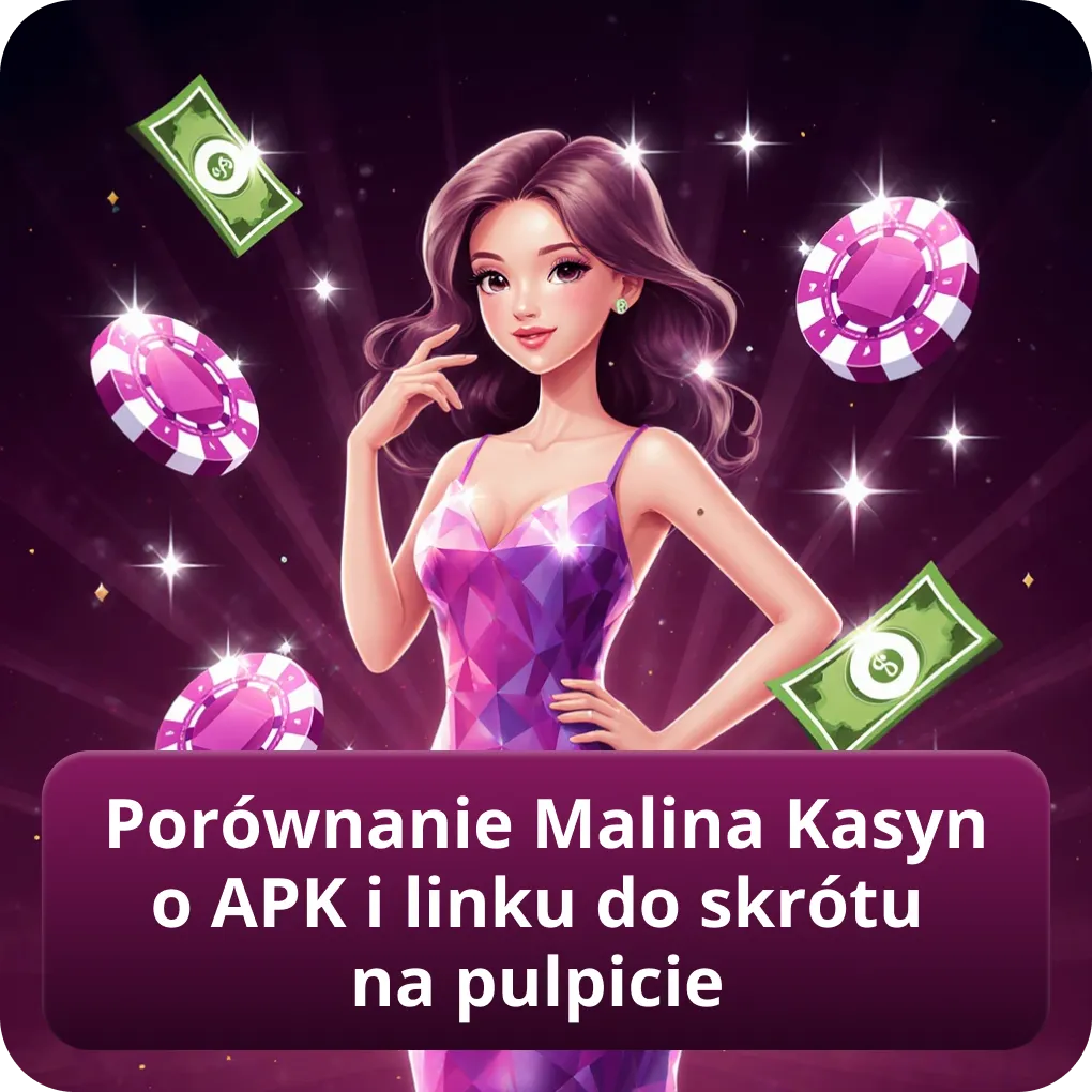Porównanie Malina Kasyno APK i linku do skrótu na pulpicie